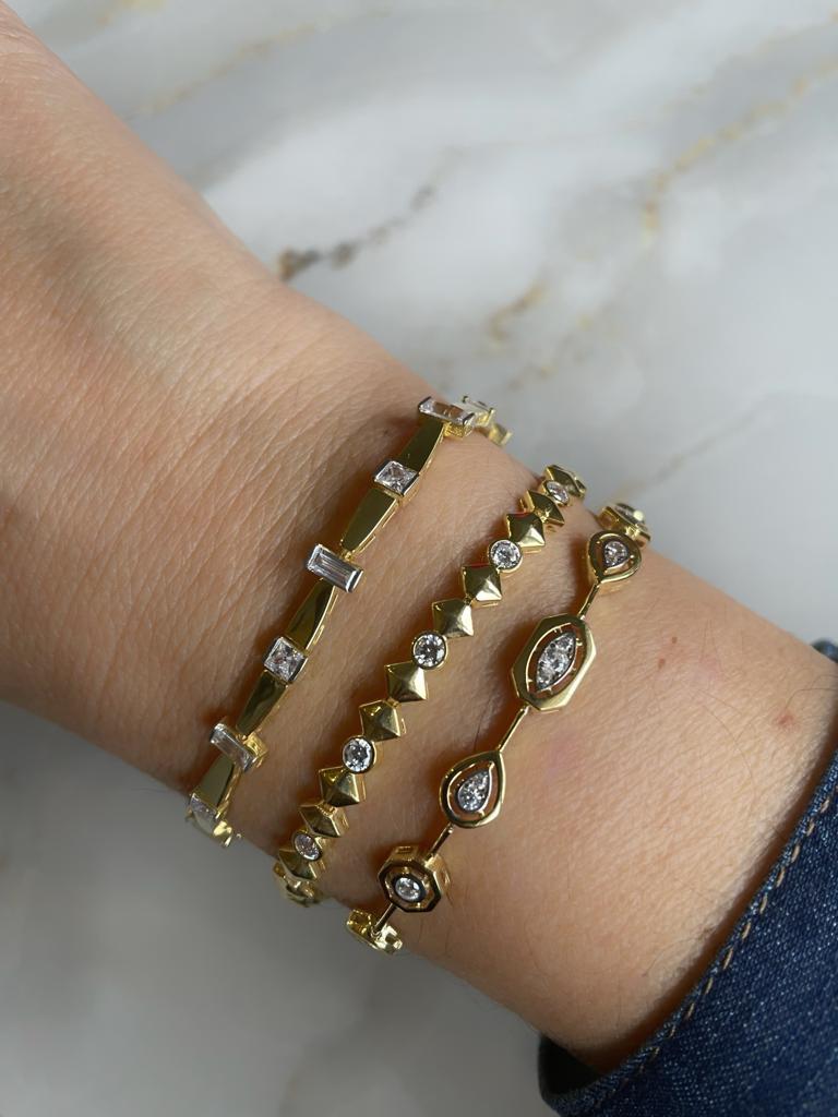 Taşlı Dilimli Bileklik