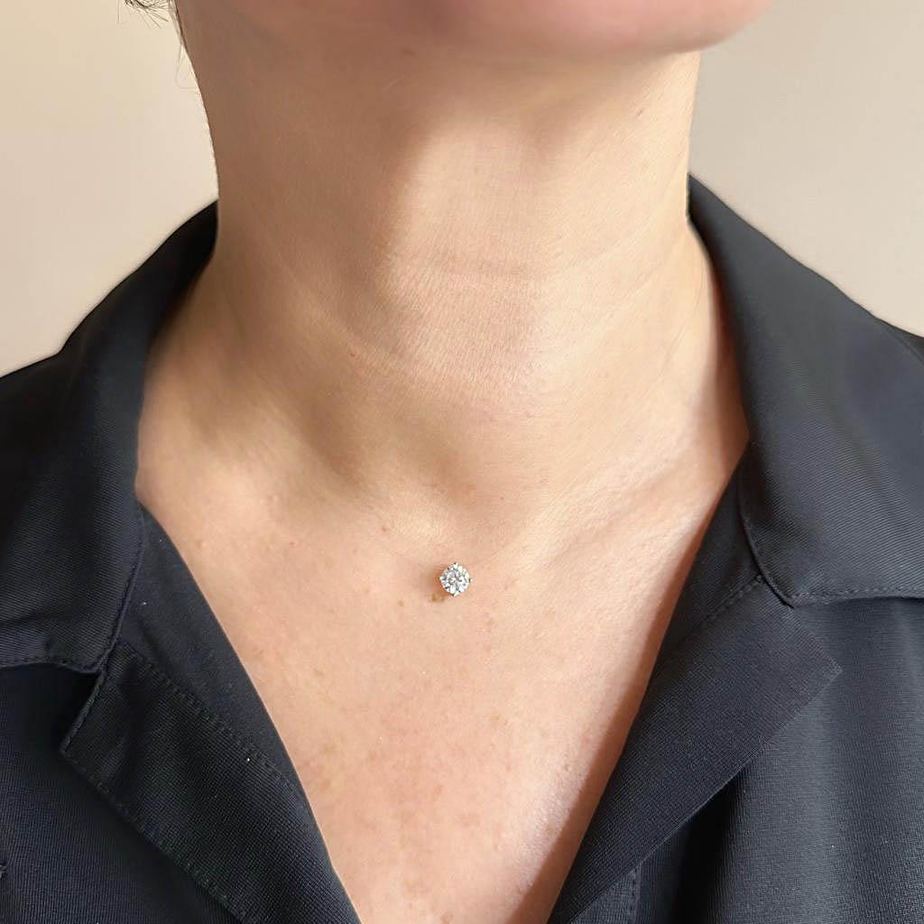 Tek Taş Hayalet Kolye