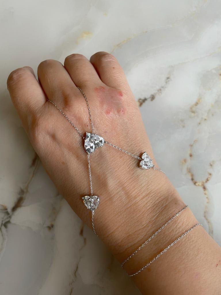 Triple Heart Shahmeran bracelet