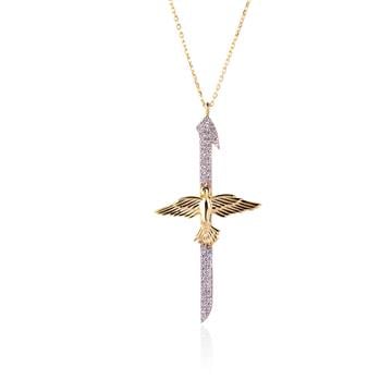  Anka Kuşu Elif Kolye