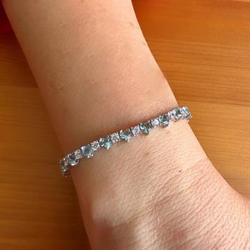 Aquamarine Kalpli Su Yolu Bileklik