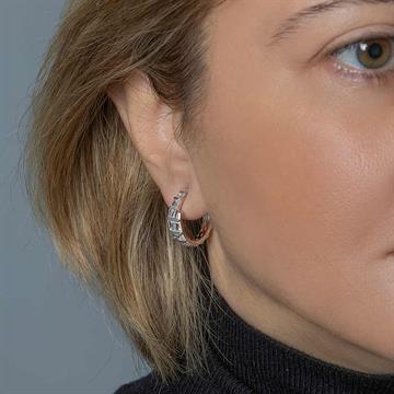 Baget Taşlı İtalyan Küpe