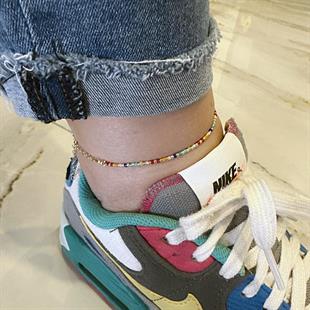 Boncuk Gümüş Halhal