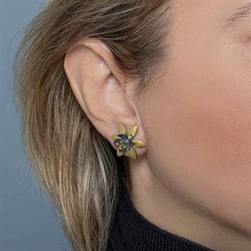 Çift Renkli Zambak Küpe