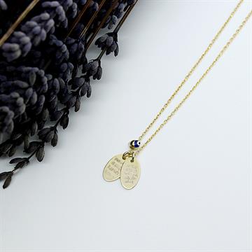 Çiftli Oval Dua Kolye