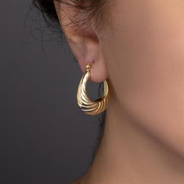 Dilimli Sepet Küpe Gold