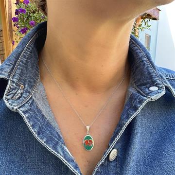 Doğal Taş Fil Kolye