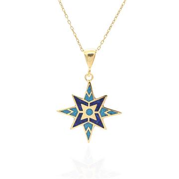 Doğal Taş Kutup Yıldızı Kolye