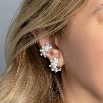 İncili Yarım Halka Küpe