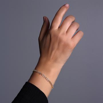 Kare Taşlı Sedefli Bileklik