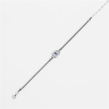 Lacivert Baget Taşlı Bileklik