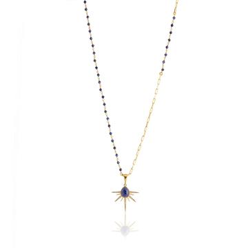 Lapis Taşlı Kutup Yıldızı Kolye