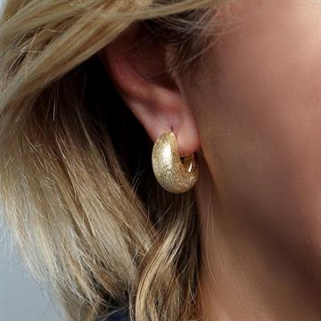 Mat Puff C Küpe Gold