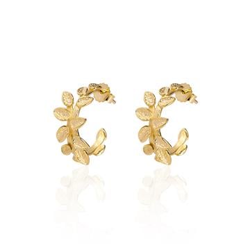 Mat Yaprak Halka Küpe