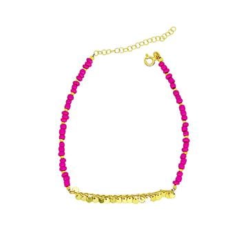 Pembe boncuk Halhal