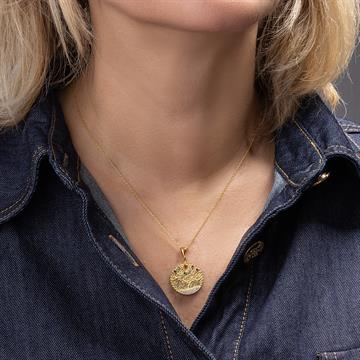 Renkli Taşlı Hayat Ağacı Kolye