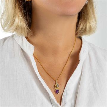 Rutil Quartz ve Ametist Kolye