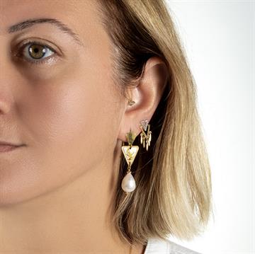 Saçaklı Üçgen Küpe