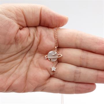 Sedefli Gezegen Kolye