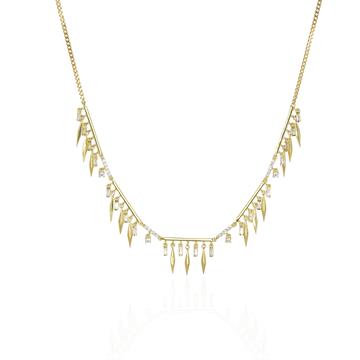 Siena Baget Taşlı Püskül Kolye