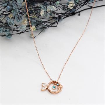 Şişman Rose Balık Kolye