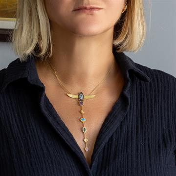 Siyah Anka Kuşu Kolye