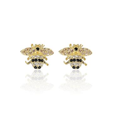 Taş İşlemeli Arı Küpe