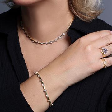 Taşlı Dilimli Gerdanlık