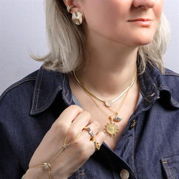 Taşlı Güneş Kolye