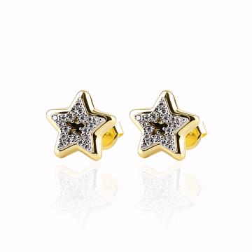 Taşlı Yıldız Küpe