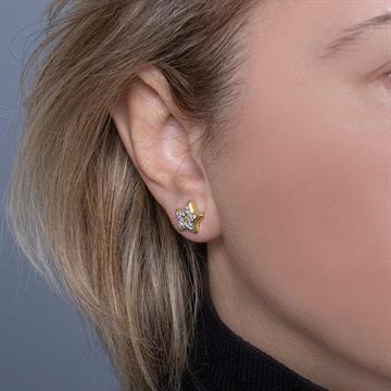 Taşlı Yıldız Küpe