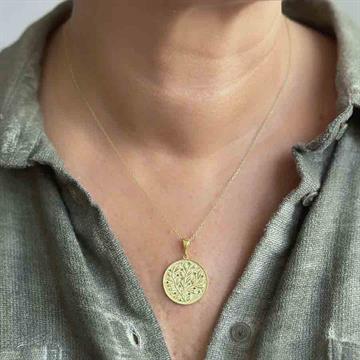 Taşlı Zeytin Ağacı Kolye