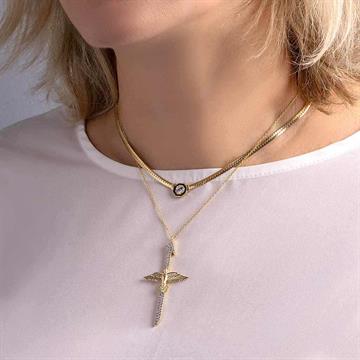 Tek Taş Hasır Kolye