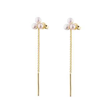 Üç İncili Zincir Küpe