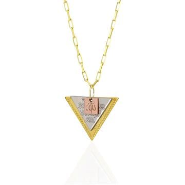 Üçgen Dua Kolye