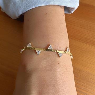 Üçgen Taşlı Bileklik