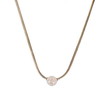 Yassı Zincirli Vintage Kolye