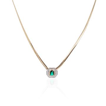 Yeşil Baget Taşlı Kolye