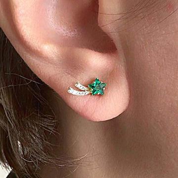 Yeşil Kuyruklu Yıldız Küpe