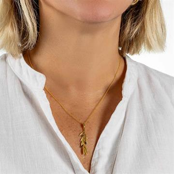 Zeytin Dalı Kolye Gold