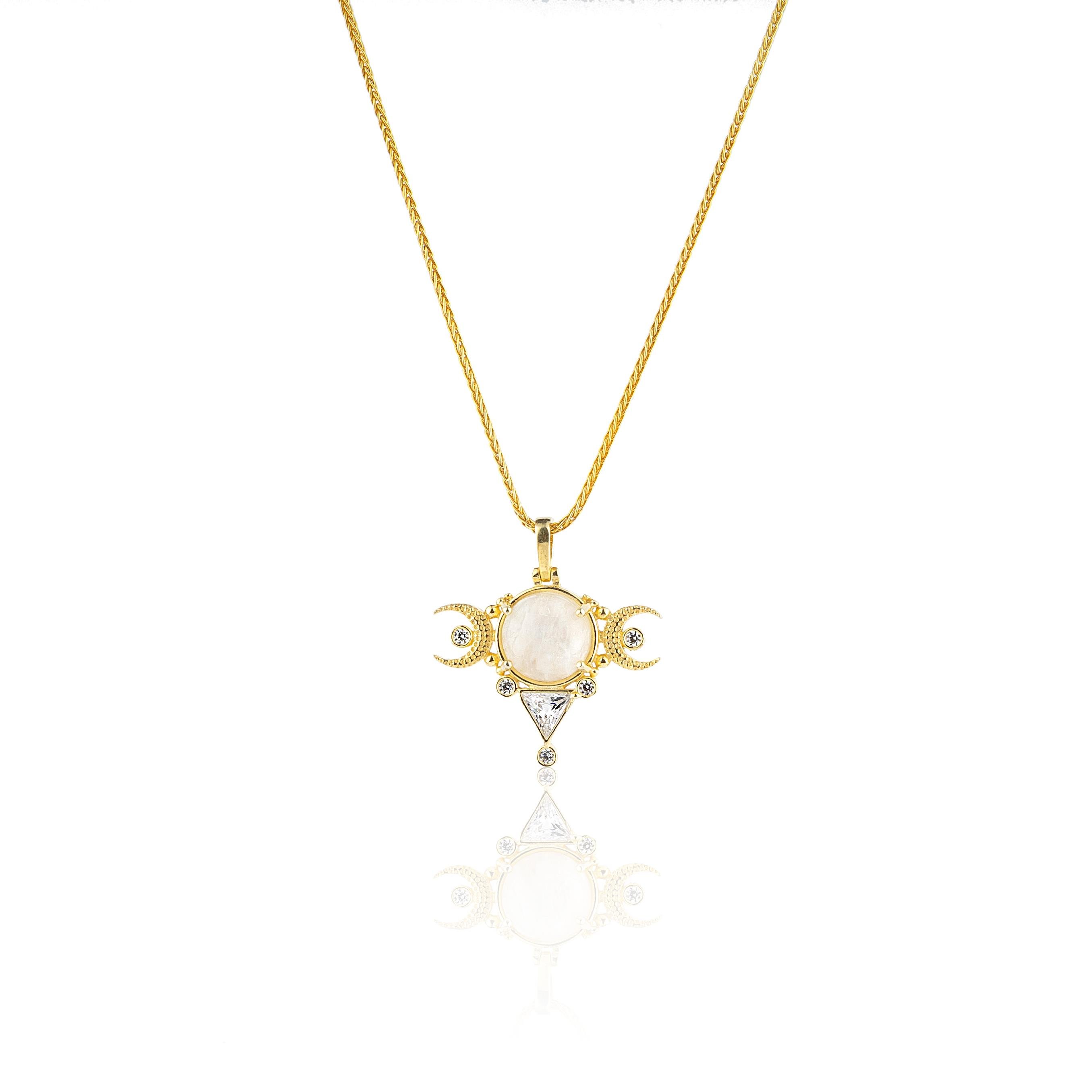 Ay Taşı Büyük Ay Kolye