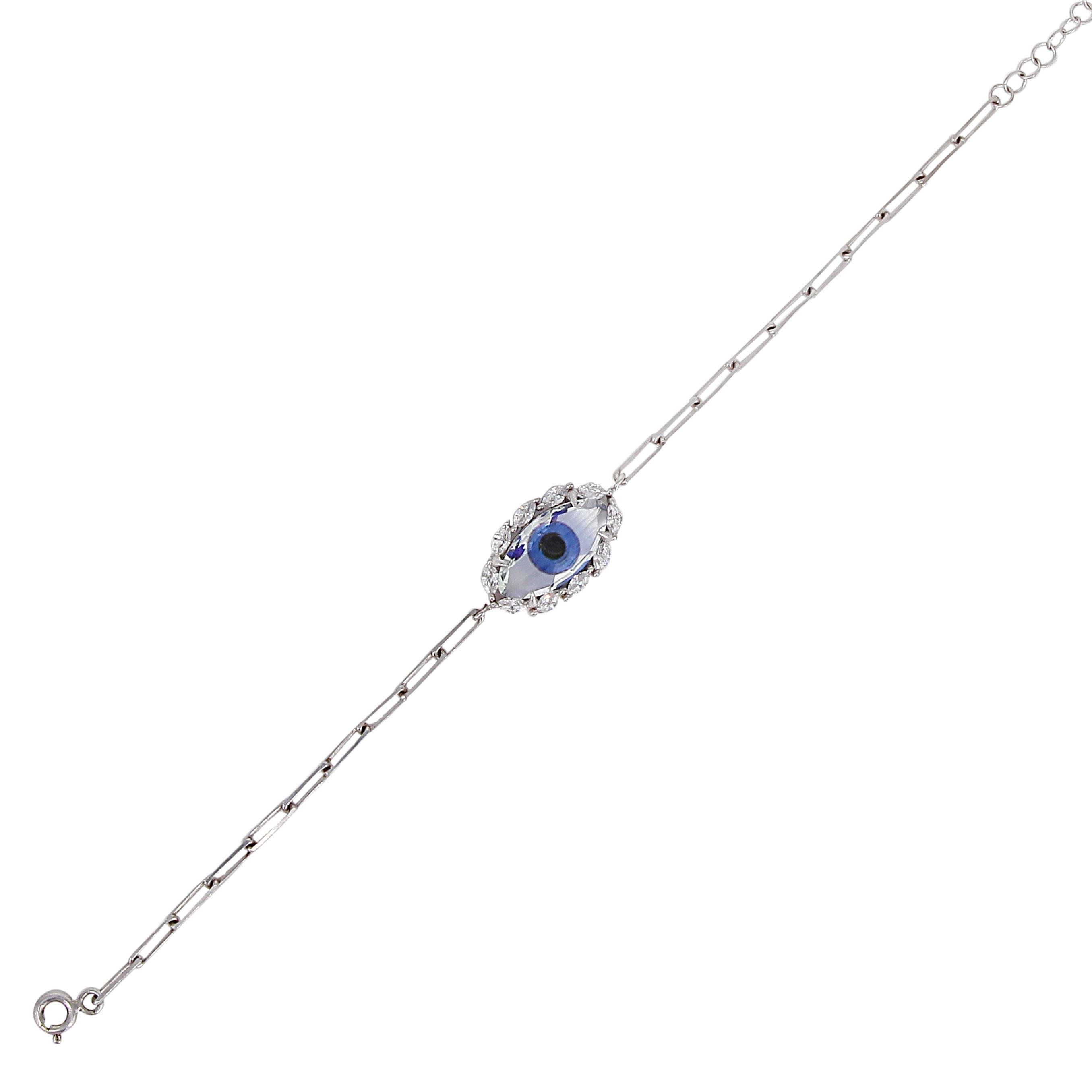 Cam İşlemeli Göz Bileklik