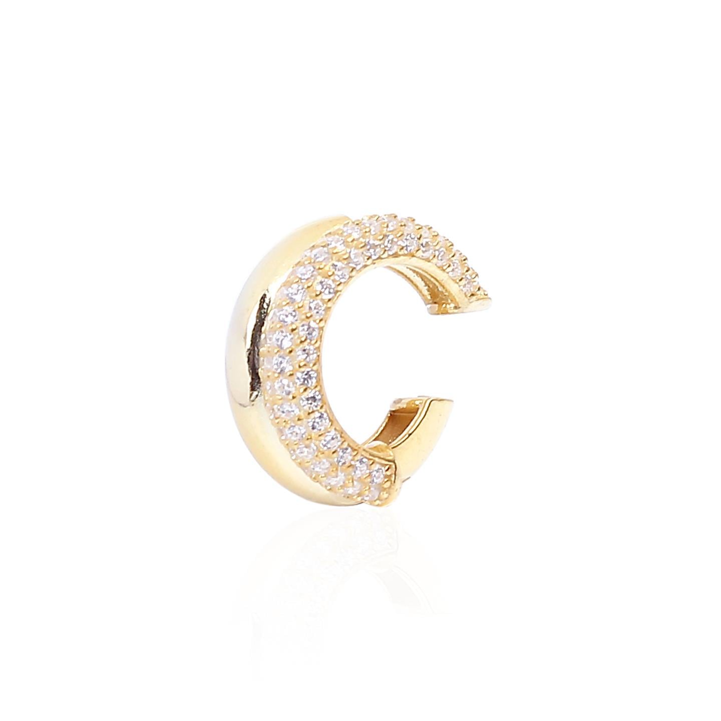 Çift Sıra Taşlı Cuff Gold