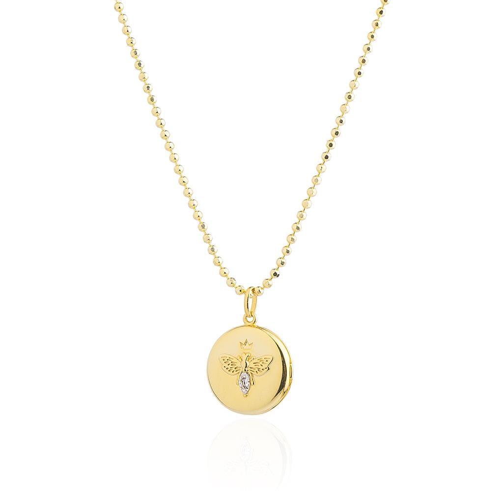 Kelebek Madalyon Kolye