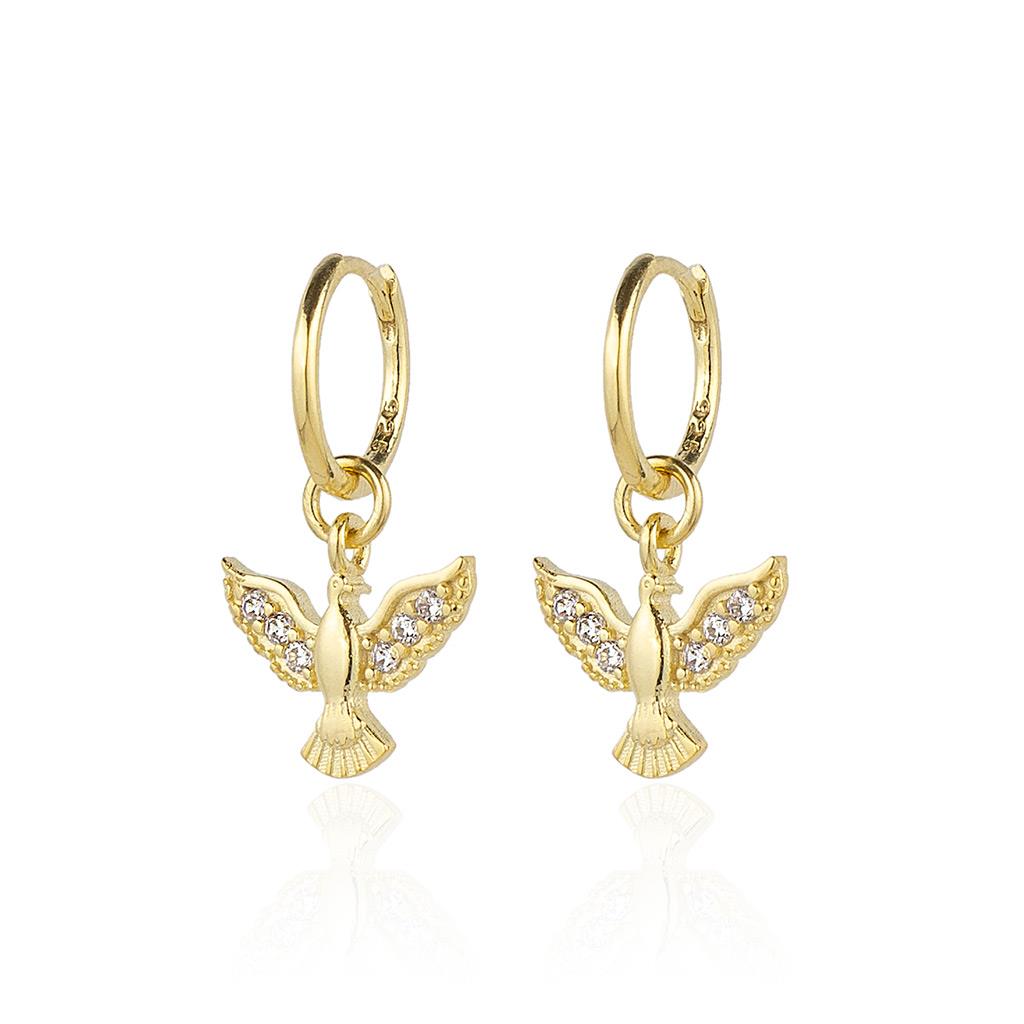 Mini Anka Kuşu Küpe