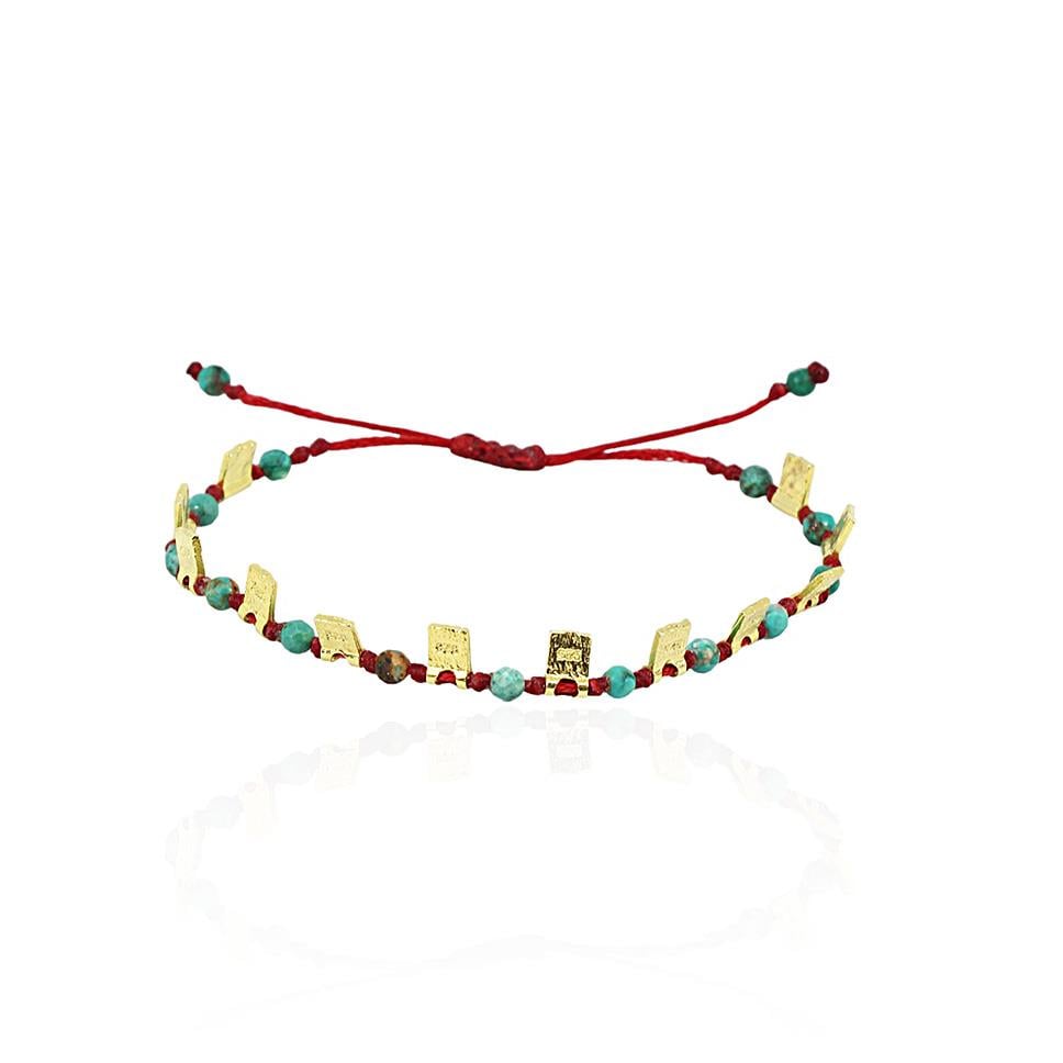 Mini Plaka İp Bileklik