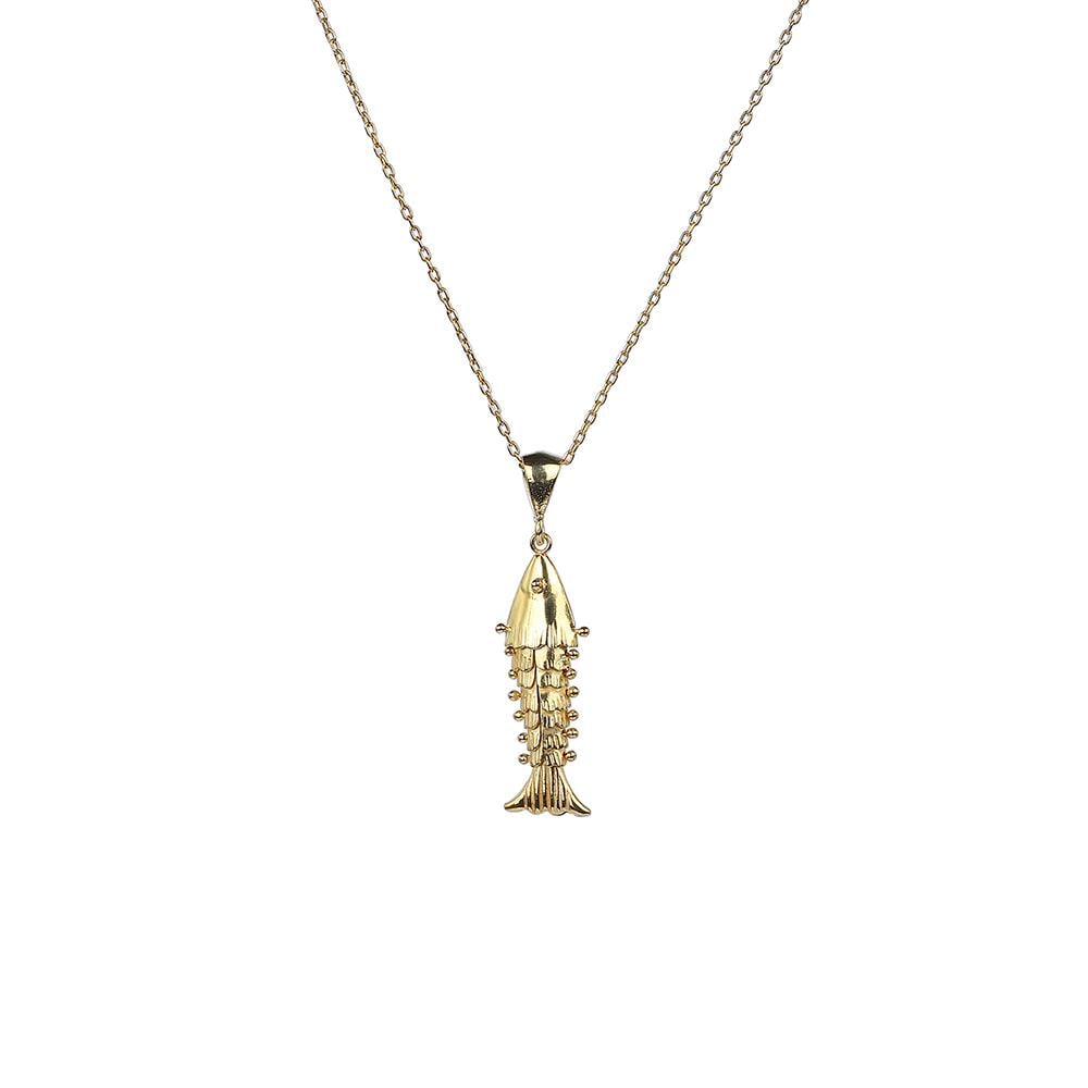 Oynar Balık Kolye Gold