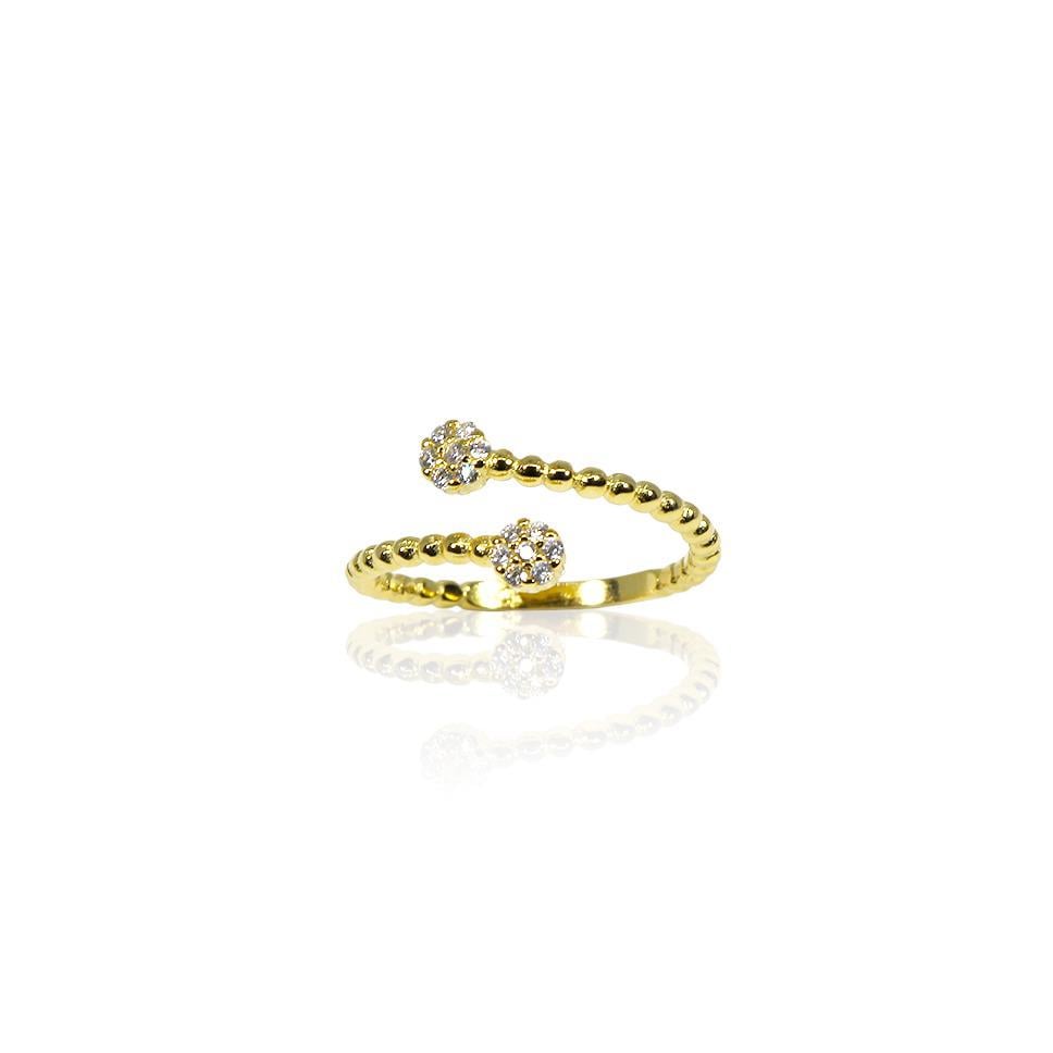 Taşlı Burgu Çıtır Yüzük