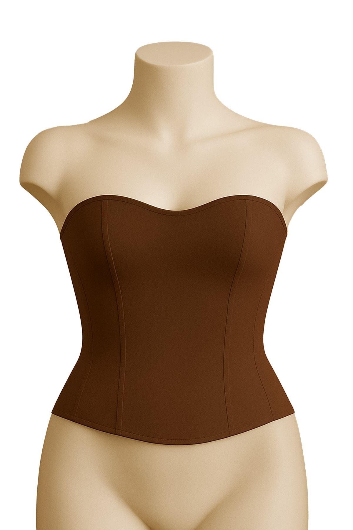Arias Closet Kahverengi MI Emay 9155 Terletici Korse Büstiyer