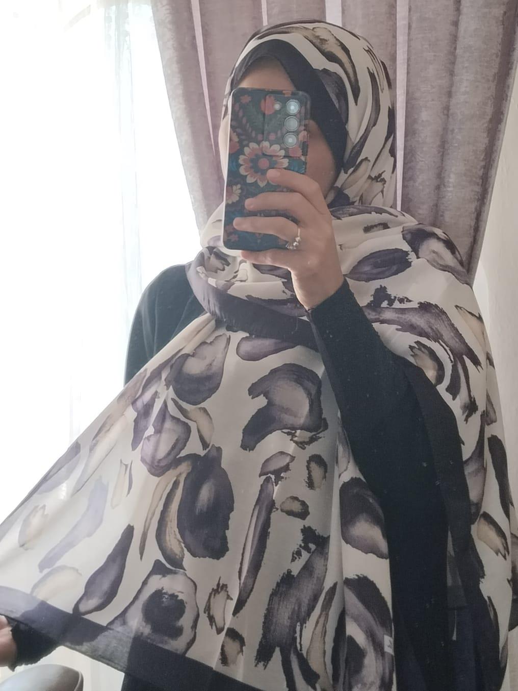 retro desen soft şal